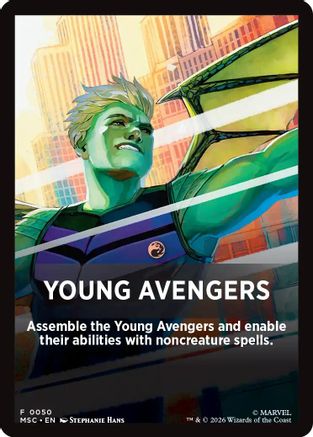 Young Avengers Theme Card (MSC-050)  - Commander: Marvel Super Heroes