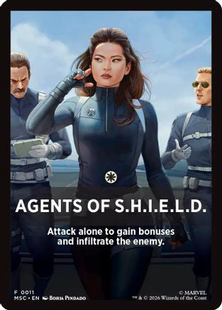 Agents of S.H.I.E.L.D. Theme Card (MSC-011)  - Commander: Marvel Super Heroes
