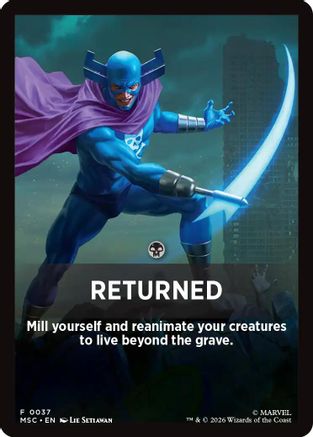 Returned Theme Card (MSC-037)  - Commander: Marvel Super Heroes