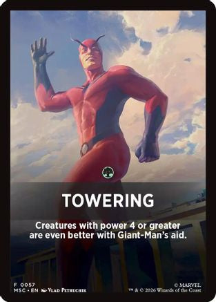 Towering Theme Card (MSC-057)  - Commander: Marvel Super Heroes
