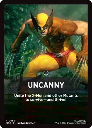 Uncanny Theme Card (MSC-059)  - Commander: Marvel Super Heroes