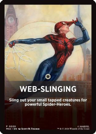 Web-Slinging Theme Card (MSC-020)  - Commander: Marvel Super Heroes