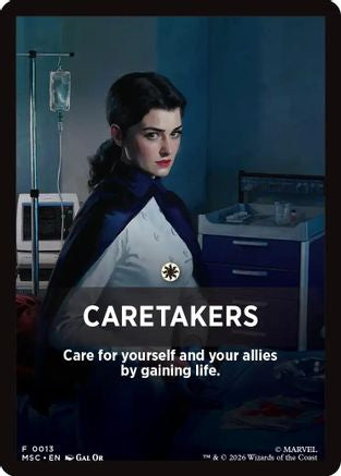 Caretakers Theme Card (MSC-013)  - Commander: Marvel Super Heroes