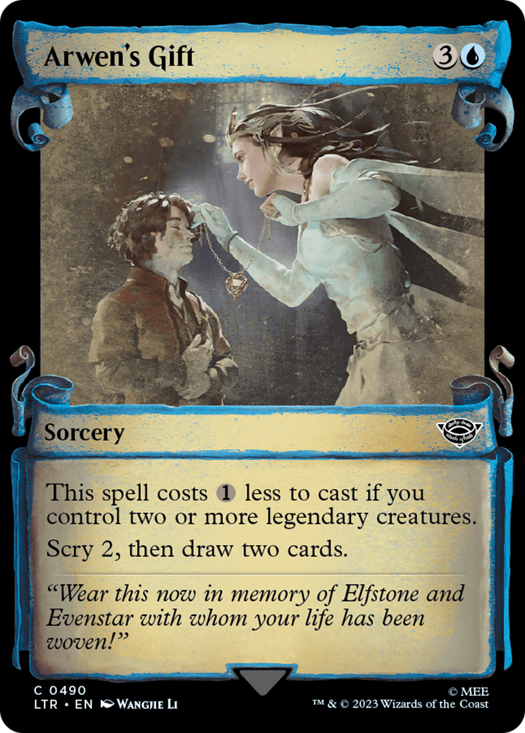 Arwen's Gift (Showcase Scrolls) (LTR-490)  Foil - The Lord of the Rings: Tales of Middle-earth: (Showcase)