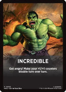Incredible Theme Card (MSC-053)  - Commander: Marvel Super Heroes