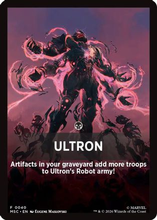 Ultron Theme Card (MSC-040)  - Commander: Marvel Super Heroes