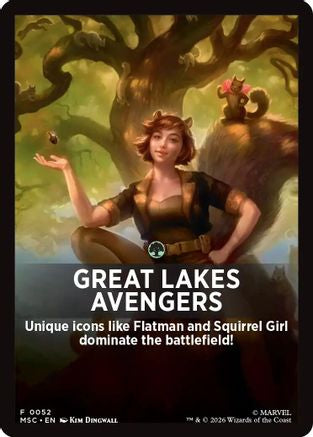 Great Lakes Avengers Theme Card (MSC-052)  - Commander: Marvel Super Heroes