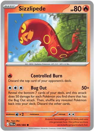 Sizzlipede 009  ME05 Pitch Black