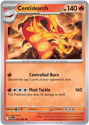 Centiskorch 010 - Reverse Holofoil ME05 Pitch Black