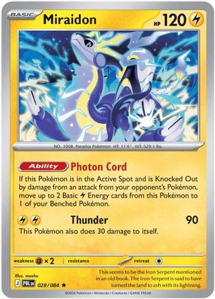 Miraidon 028 - Holofoil ME05 Pitch Black