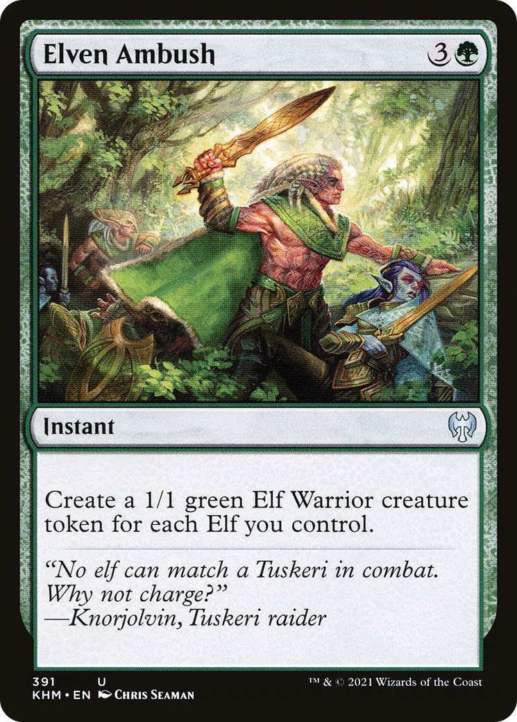 Elven Ambush (KHM-391)  - Kaldheim