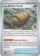 Antique Armor Fossil 072 - Reverse Holofoil ME05 Pitch Black