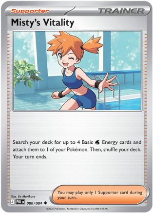 Misty's Vitality 080/084 - Reverse Holofoil ME05 Pitch Black
