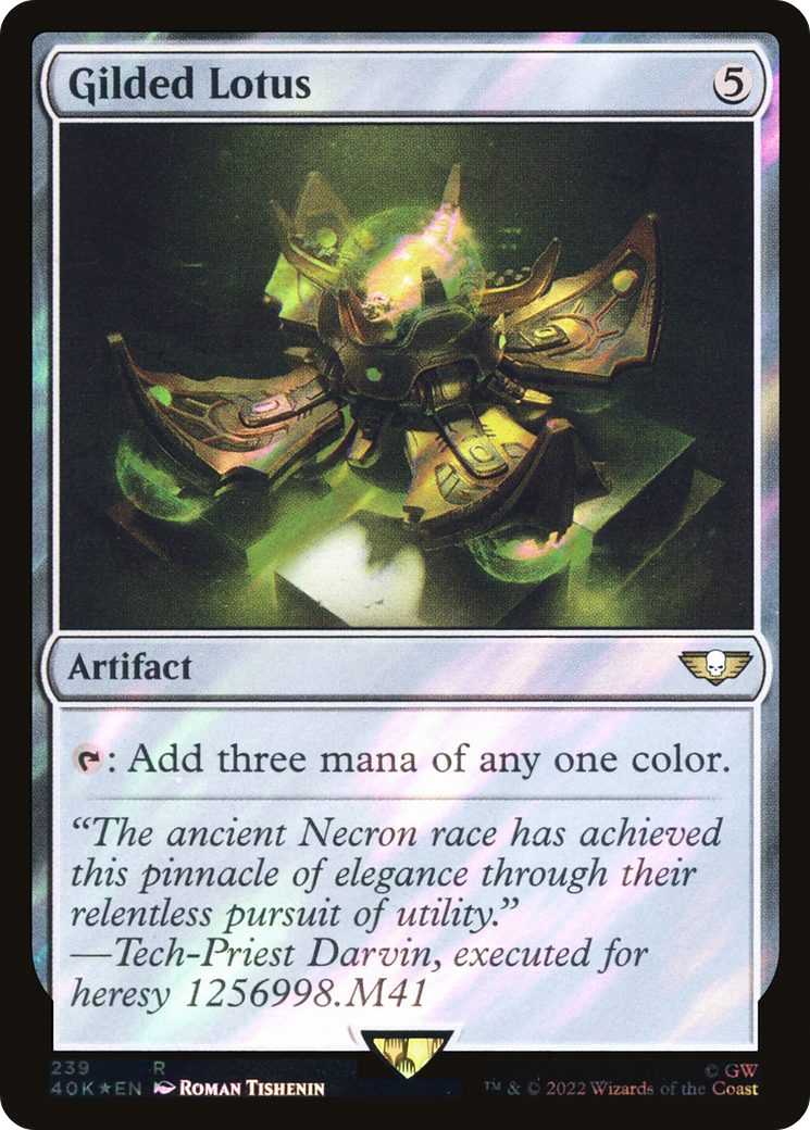 Gilded Lotus (Surge Foil) (40K-239)  Foil - Warhammer 40,000 Commander