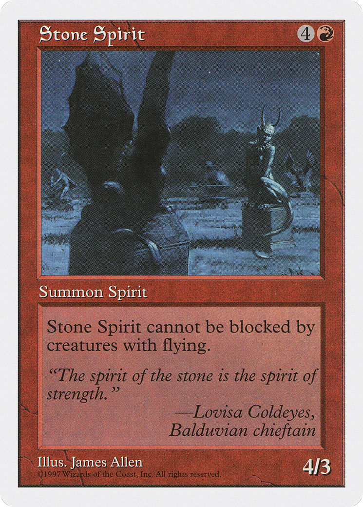 Stone Spirit (5ED-)  - Fifth Edition