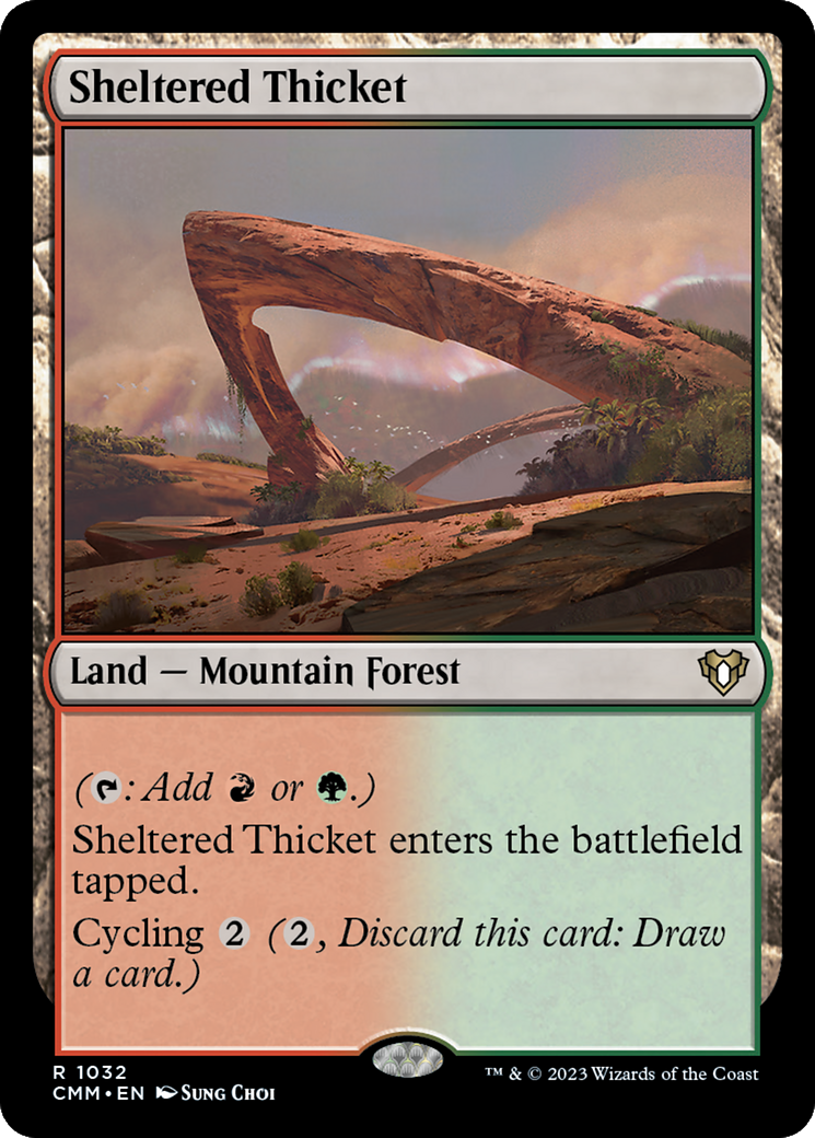 Sheltered Thicket (CMM-1032)  - Commander Masters