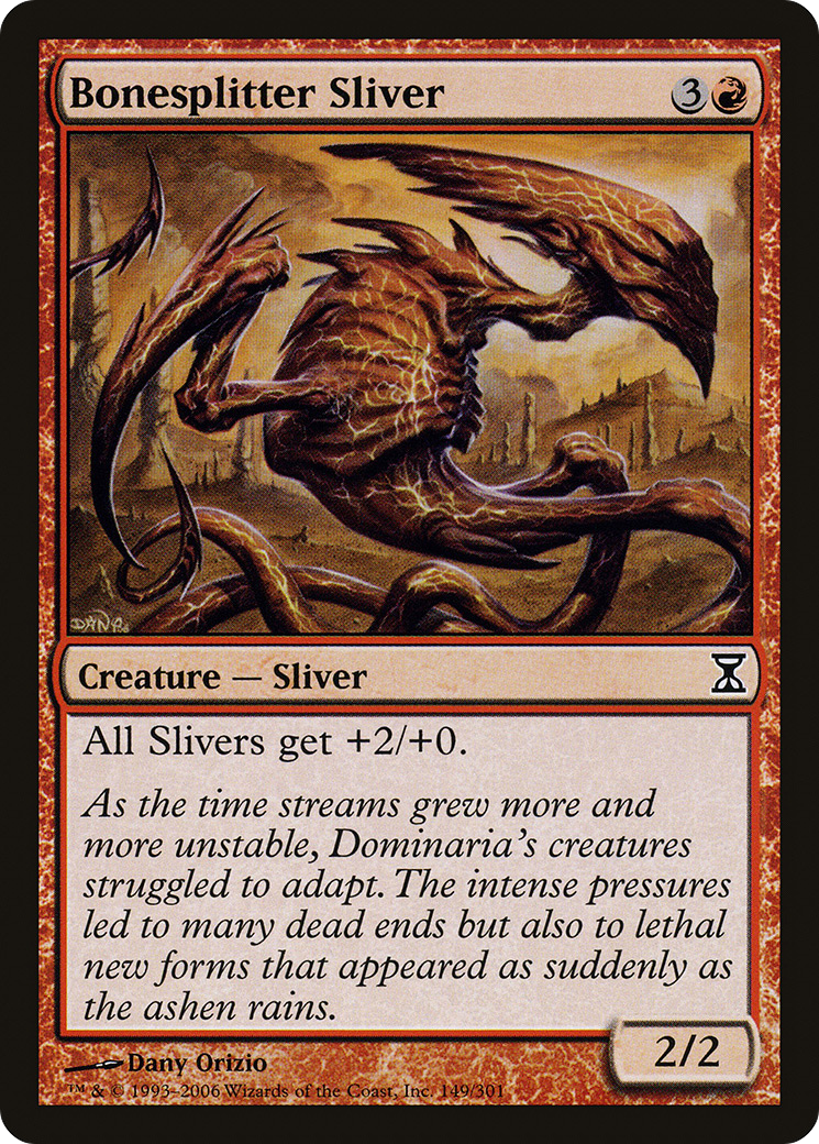 Bonesplitter Sliver (TSP-149)  Foil - Time Spiral