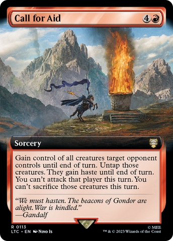 Call for Aid (Extended Art) (LTC-113)  - Tales of Middle-earth Commander: (Extended Art)