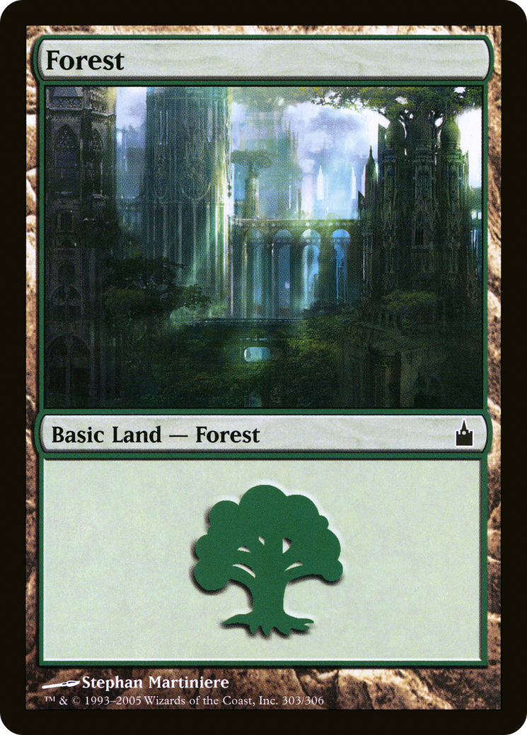 Forest (303) (RAV-303)  - Ravnica: City of Guilds