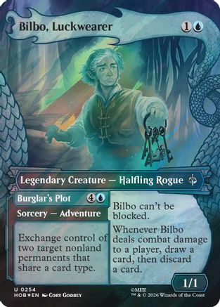 Bilbo, Luckwearer (Showcase) (Surge Foil) (HOB-254)  Foil - The Hobbit