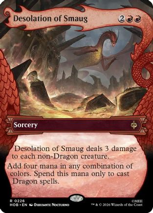 Desolation of Smaug (Showcase) (HOB-226)  Foil - The Hobbit
