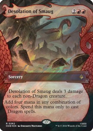 Desolation of Smaug (Showcase) (Surge Foil) (HOB-262)  Foil - The Hobbit