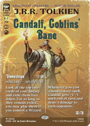 Gandalf, Goblins' Bane (Borderless) (HOB-242)  - The Hobbit