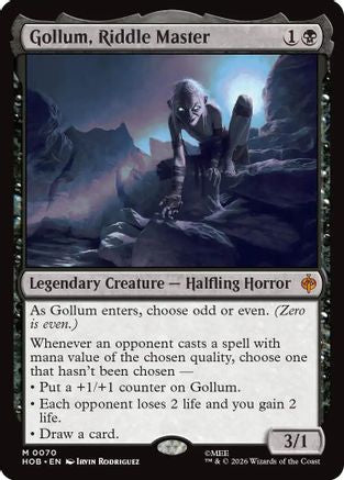 Gollum, Riddle Master (HOB-070)  Foil - The Hobbit