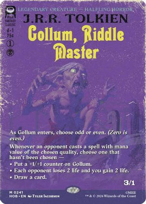 Gollum, Riddle Master (Borderless) (HOB-241)  Foil - The Hobbit