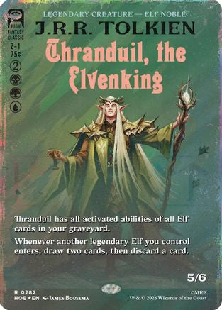 Thranduil, the Elvenking (Borderless) (Surge Foil) (HOB-282)  Foil - The Hobbit