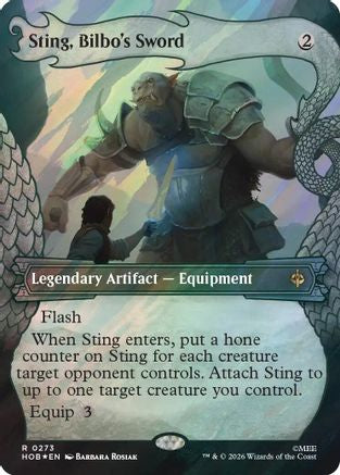 Sting, Bilbo's Sword (Showcase) (Surge Foil) (HOB-273)  Foil - The Hobbit