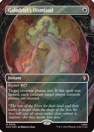 Galadriel's Dismissal (Borderless) (Surge Foil) (HOC-056)  Foil - The Hobbit: Eternal-Legal