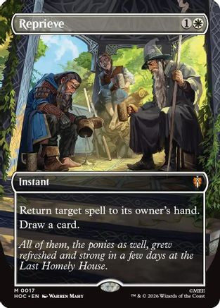 Reprieve (Borderless) (HOC-017)  Foil - The Hobbit: Eternal-Legal