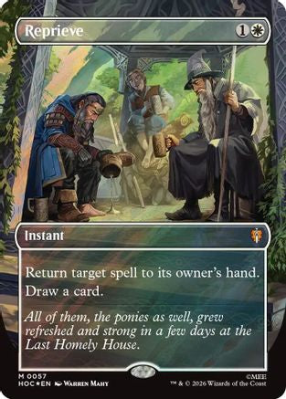 Reprieve (Borderless) (Surge Foil) (HOC-057)  Foil - The Hobbit: Eternal-Legal