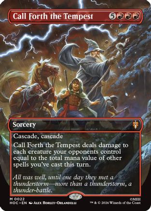 Call Forth the Tempest (Borderless) (HOC-022)  - The Hobbit: Eternal-Legal