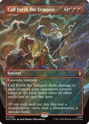 Call Forth the Tempest (Borderless) (Surge Foil) (HOC-062)  Foil - The Hobbit: Eternal-Legal