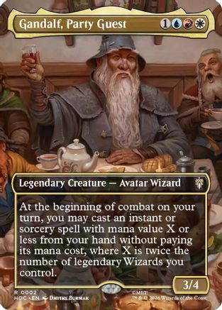 Gandalf, Party Guest (Borderless) (HOC-002)  - The Hobbit: Eternal-Legal