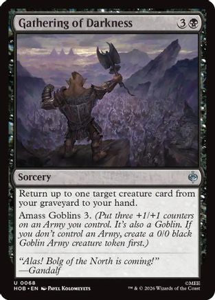 Gathering of Darkness (HOB-068)  Foil - The Hobbit