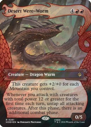 Desert Were-Worm (Showcase) (Surge Foil) (HOB-261)  Foil - The Hobbit