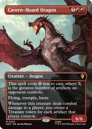 Cavern-Hoard Dragon (Borderless) (HOC-023)  Foil - The Hobbit: Eternal-Legal