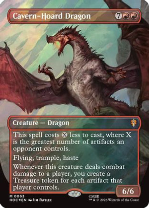 Cavern-Hoard Dragon (Borderless) (Surge Foil) (HOC-063)  Foil - The Hobbit: Eternal-Legal
