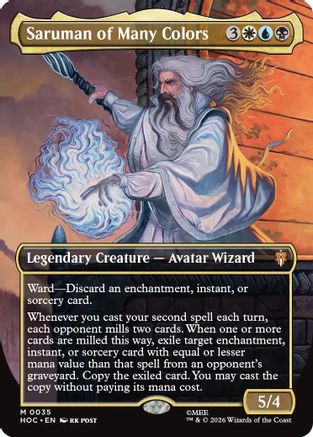 Saruman of Many Colors (Borderless) (HOC-035)  Foil - The Hobbit: Eternal-Legal