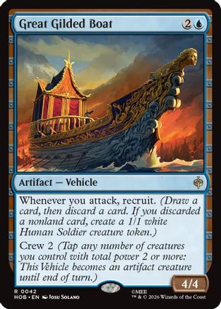 Great Gilded Boat (HOB-042)  Foil - The Hobbit