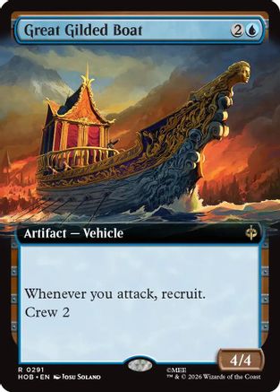 Great Gilded Boat (Extended Art) (HOB-291)  Foil - The Hobbit