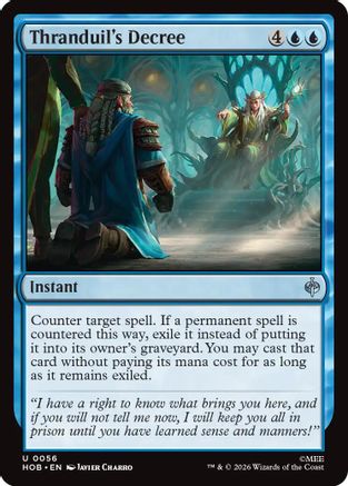 Thranduil's Decree (HOB-056)  Foil - The Hobbit