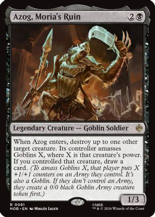 Azog, Moria's Ruin (HOB-061)  Foil - The Hobbit