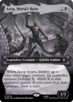 Azog, Moria's Ruin (Showcase) (HOB-222)  Foil - The Hobbit