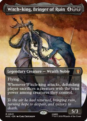 Witch-king, Bringer of Ruin (Borderless) (HOB-021)  Foil - The Hobbit