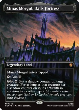 Minas Morgul, Dark Fortress (Borderless) (HOC-048)  Foil - The Hobbit: Eternal-Legal