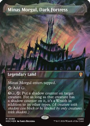 Minas Morgul, Dark Fortress (Borderless) (Surge Foil) (HOC-088)  Foil - The Hobbit: Eternal-Legal